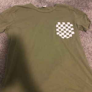 Pink Green Checkered Tee
